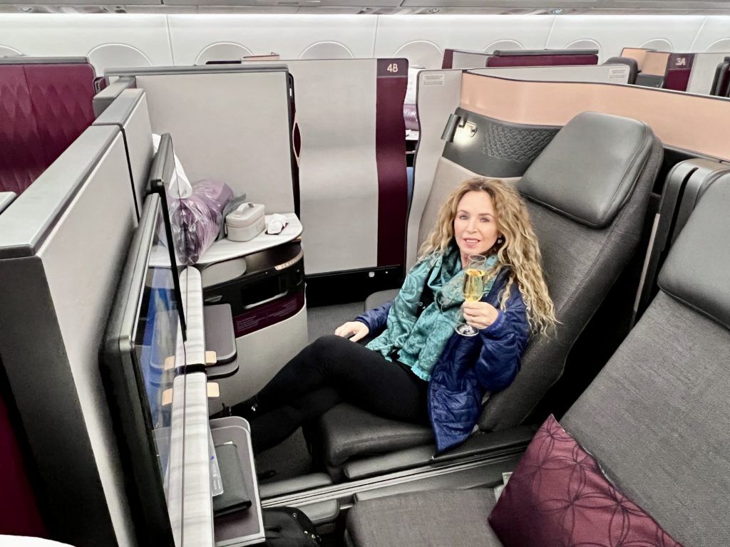Finalmente experimentei a QSuite da Qatar Airways - Veja como foi a minha experiência!