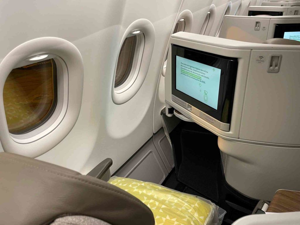 Voando na classe executiva da TAP no A330neo entre Lisboa e São Paulo