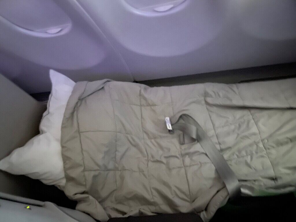 interno, cama, parede, adormecido, cobertor, travesseiro