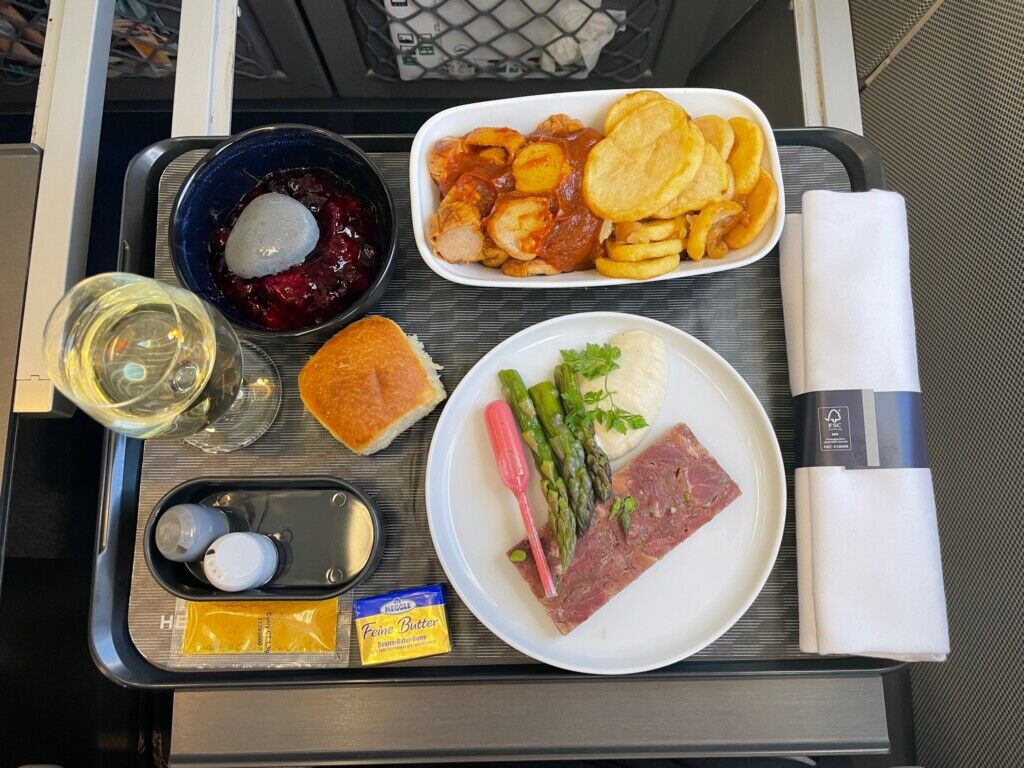 Lufthansa classe executiva no A321 entre Frankfurt e Lisboa