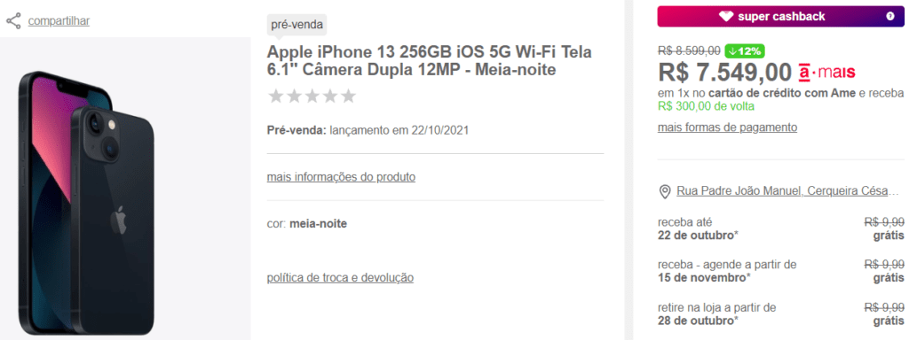 Livelo, Smiles, LATAM Pass ou TudoAzul - Qual a melhor promoção para comprar o iPhone 13 e ganhar pontos?