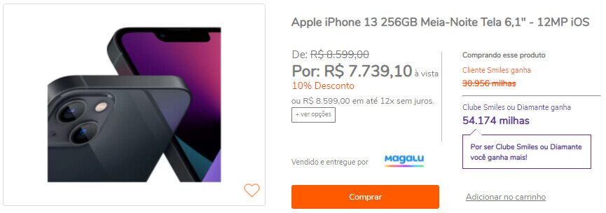 Livelo, Smiles, LATAM Pass ou TudoAzul - Qual a melhor promoção para comprar o iPhone 13 e ganhar pontos?