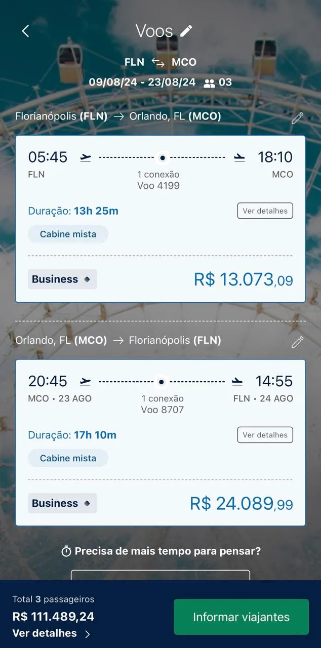 viagem para a disney utilizando pontos