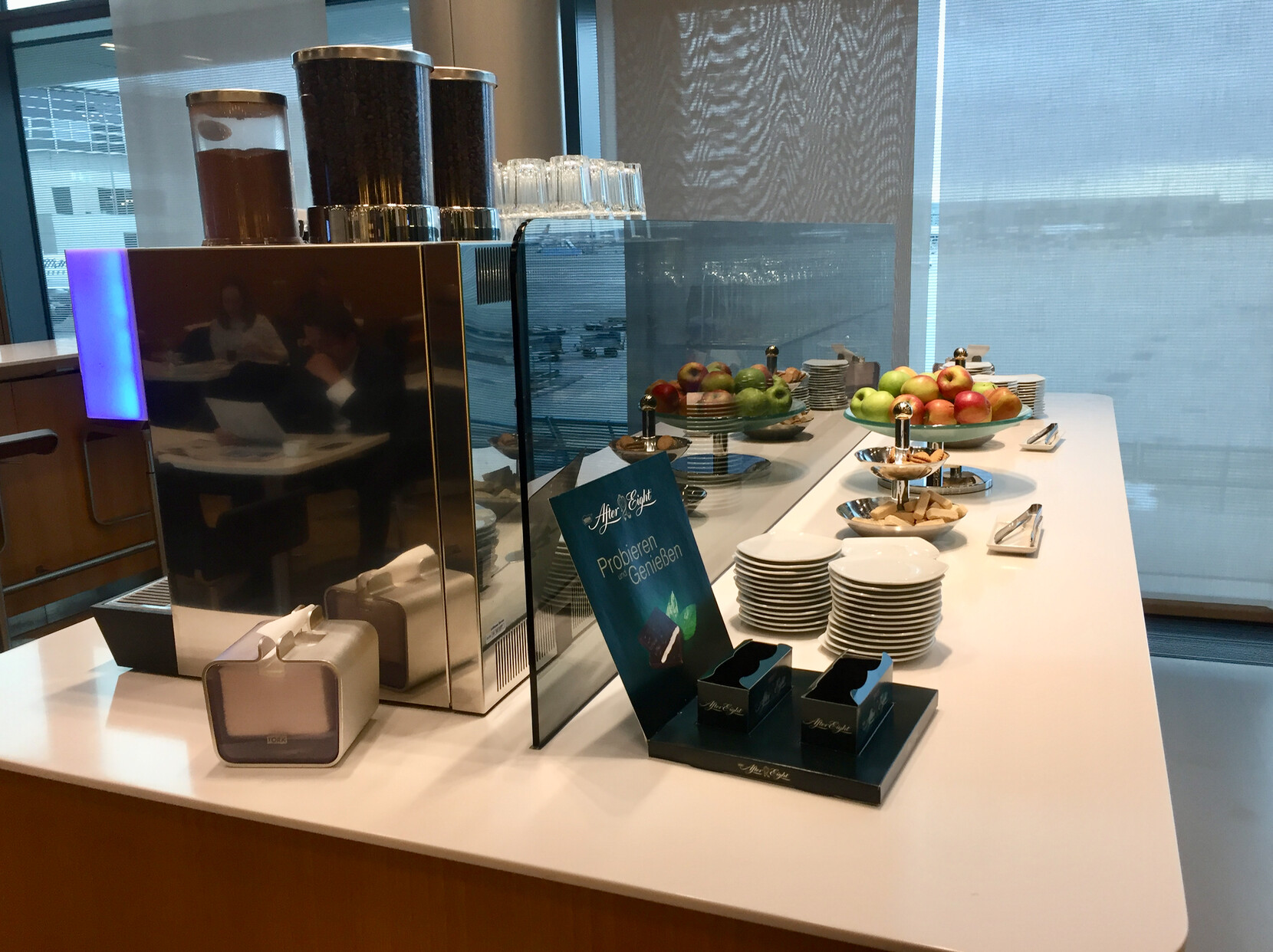 interno, móveis, mesa, computador, Prédio de escritórios, parede, vaso, janela, escritório