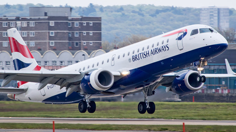 Classe Executiva do EMB190 da British Airways Entre Milão e Londres Executive Club compra avios