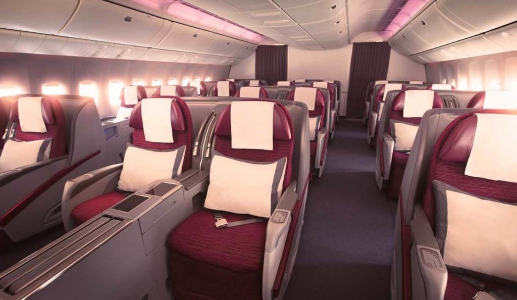 Os diferentes tipos de classe executiva da Qatar Airways – Fique atento!