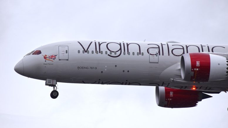 Virgin Atlantic irá cobrar uma sobretaxa de custo ambiental em seus voos