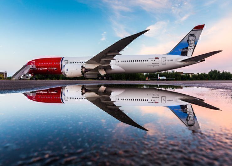 Norwegian Airlines B787 Norwegian Airlines pode ser estatizada