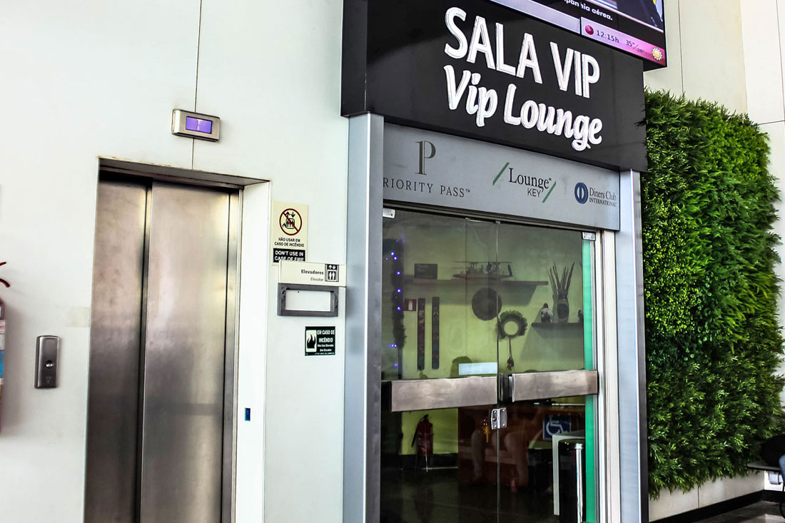 Entrada da sala vip de belem