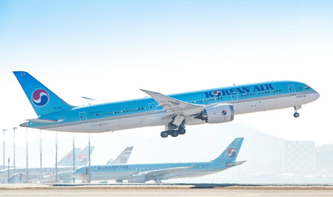 Korean Air estreará o Boeing 787-10 Dreamliner em duas rotas para os Estados Unidos