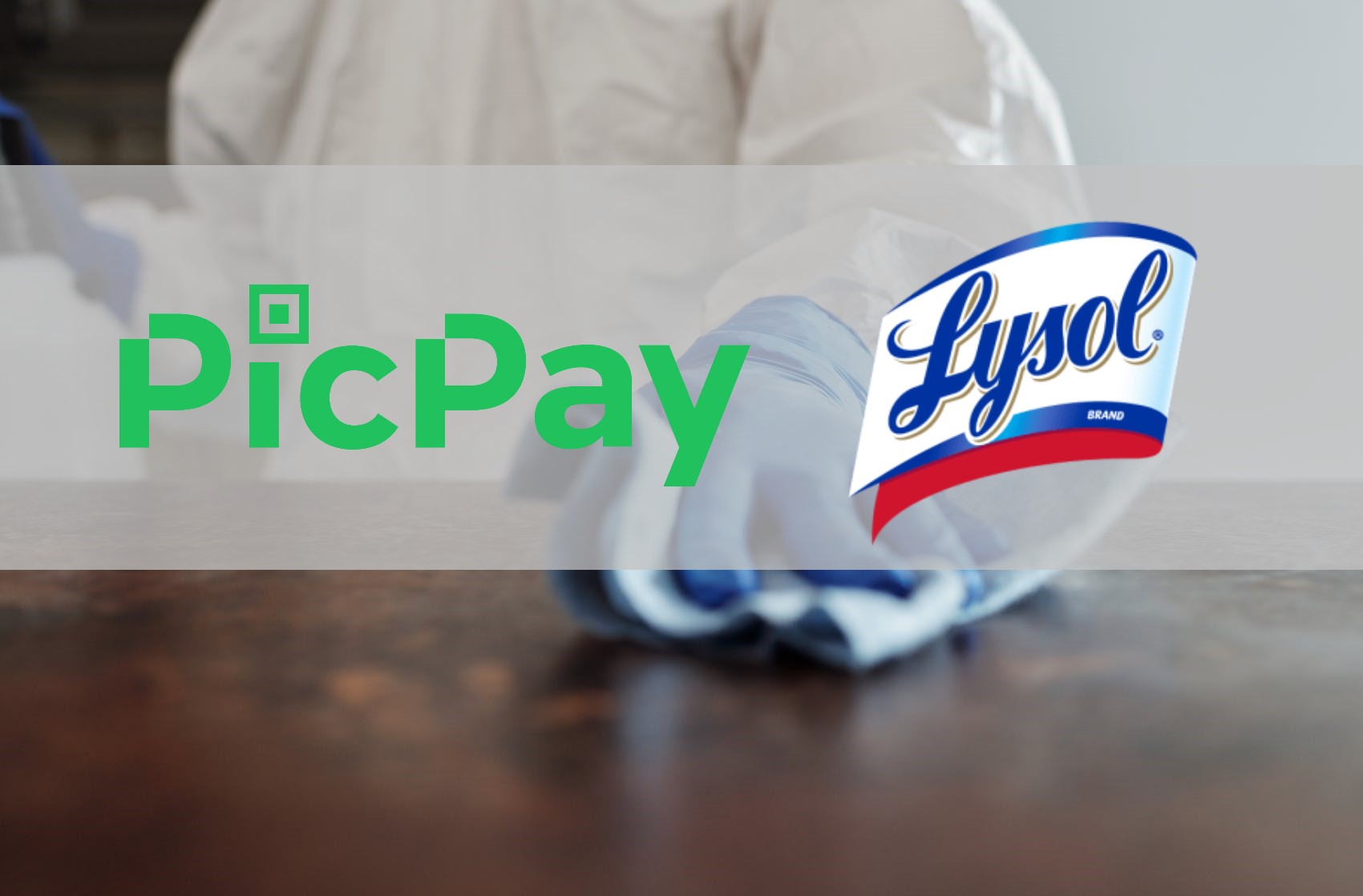 Lysol e PicPay Lysol PicPay cashback