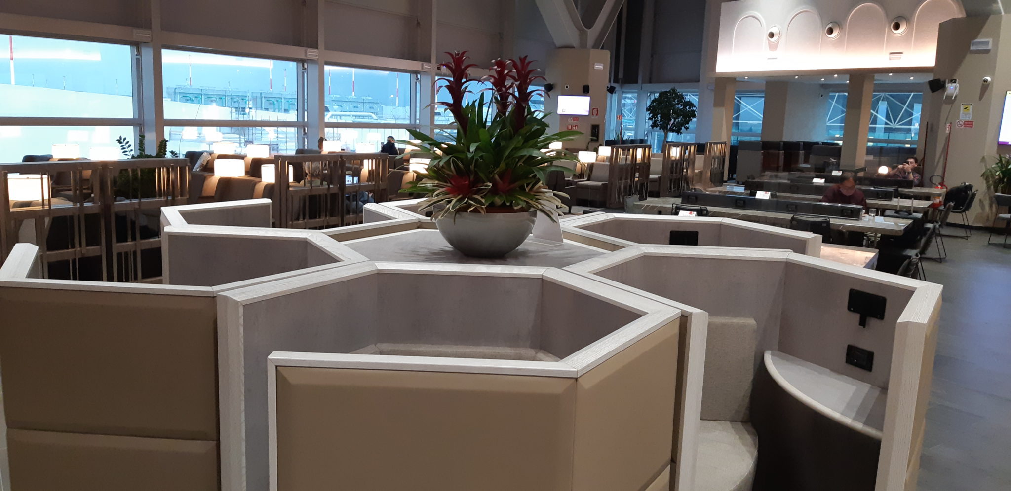 Sala VIP Plaza Premium do Aeroporto Fiumicino de Roma