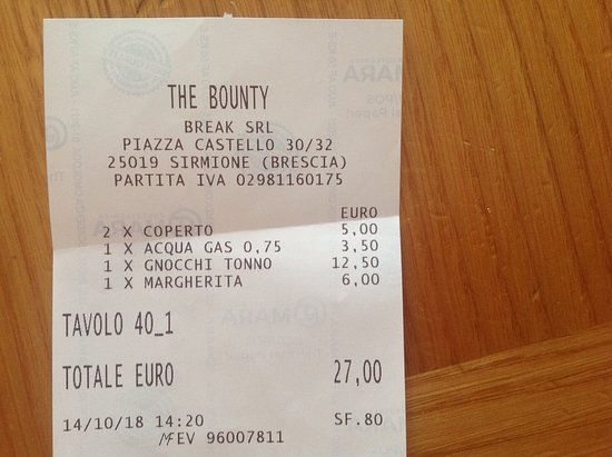 Entenda o que é o coperto, taxa cobrada em restaurante e bares na Itália