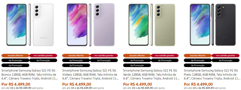 Samsung lança Galaxy S21 FE no Brasil por R$ 4.499 - Nova Post
