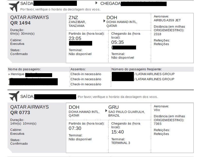 Muito cuidado ao emitir bilhetes com o LATAM Pass voando com a Qatar