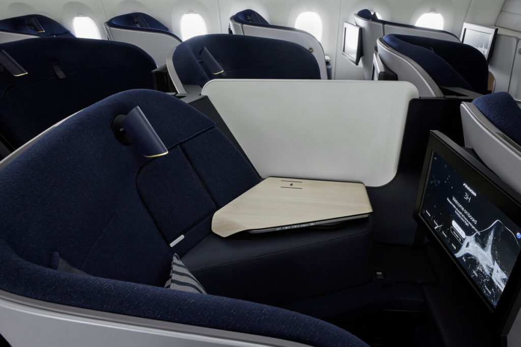 Finnair irá lançar novos assento na classe executiva e promete mais conforto a bordo