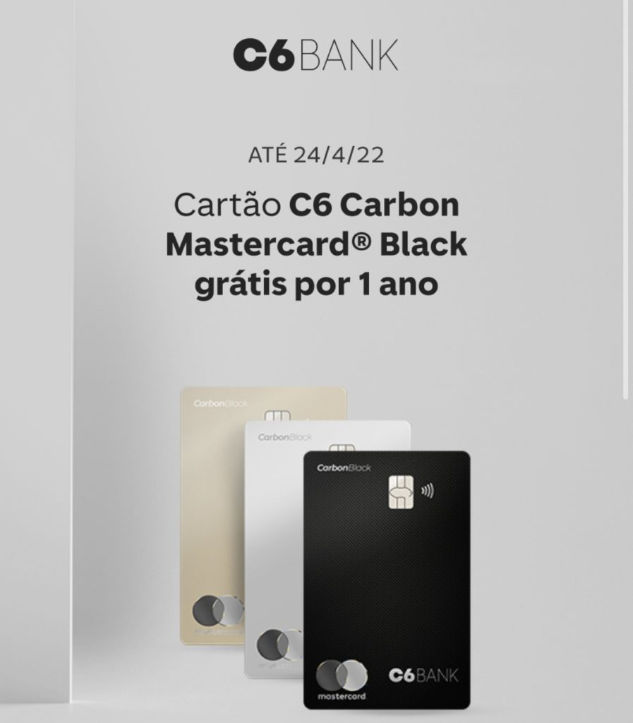 C6 Carbon anuidade grátis