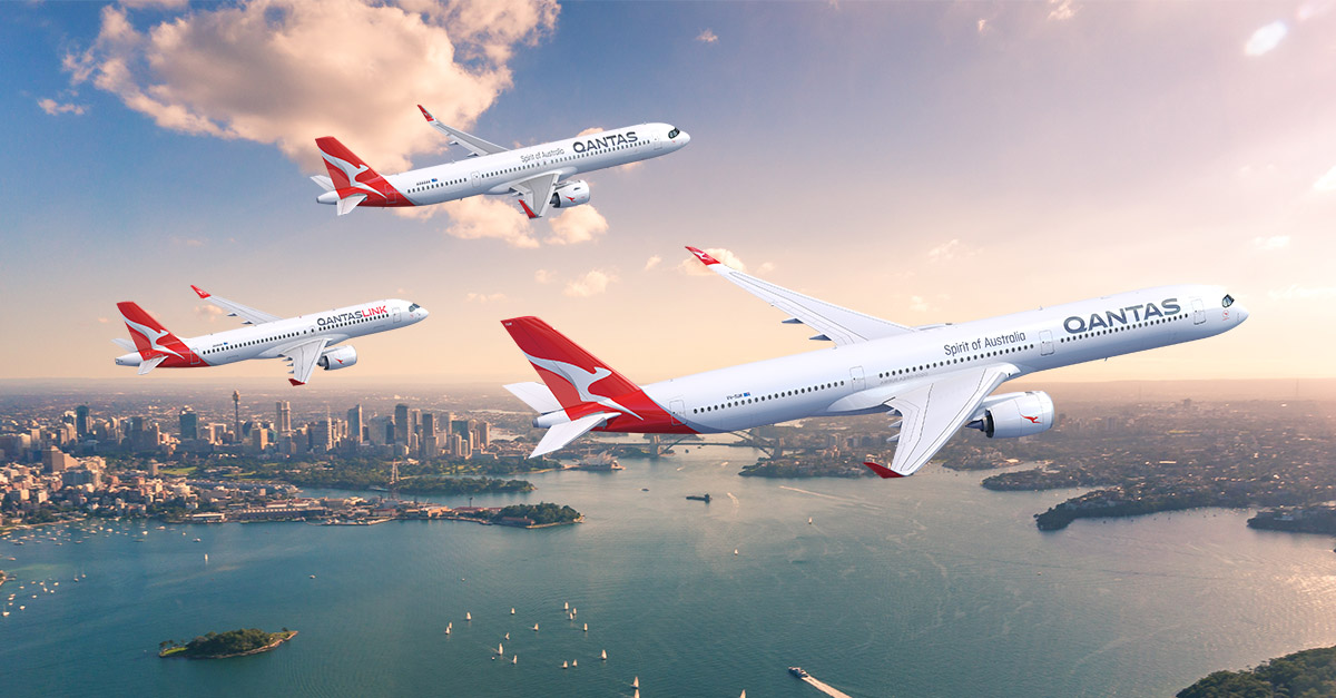 Qantas apresenta novas cabines de primeira classe e executiva de seus Airbus A350