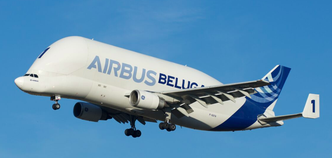 "Avião baleia" da Airbus vem ao Brasil pela primeira vez