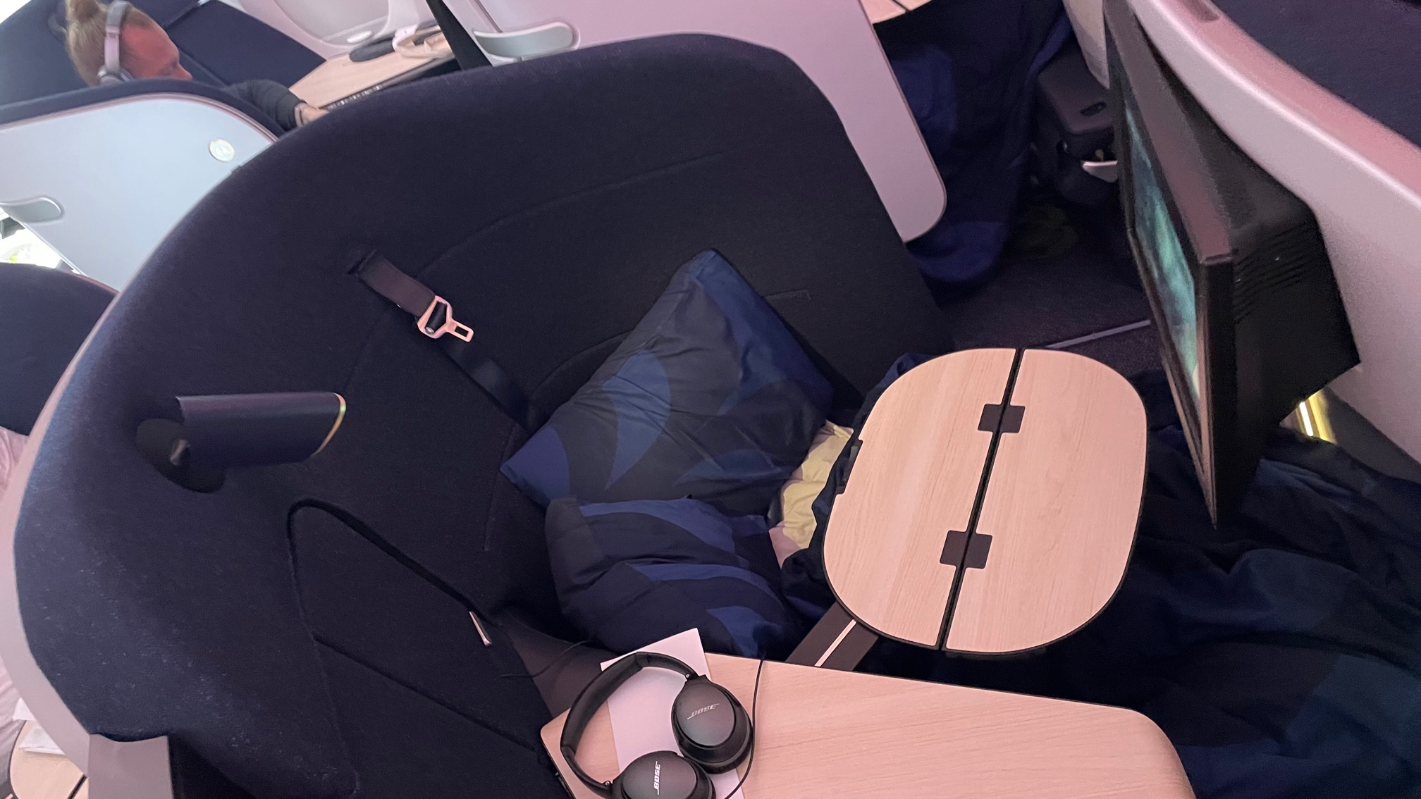 Compartilhando emissões - Madri para Shanghai em classe executiva voando Finnair