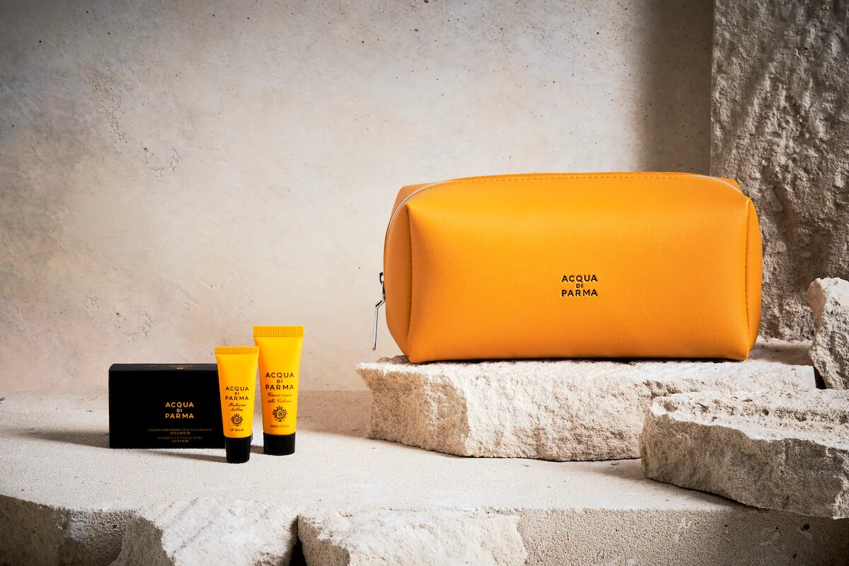 Amenity Kits Acqua di Parma Air Canada Air Canada apresenta o seu novo kit de amenidades da classe executiva