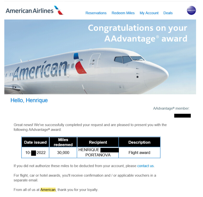 Compartilhando Emissões: Chicago para Montevidéu voando American Airlines