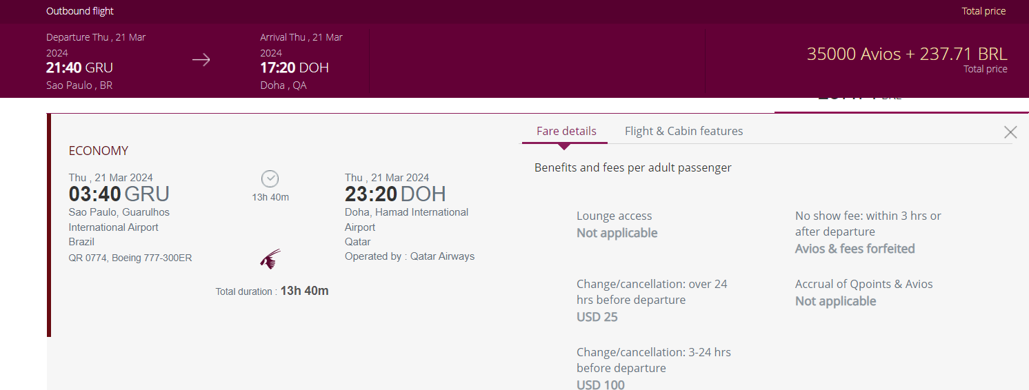Programa LATAM Pass reajusta tabela para voos com a Qatar: E agora, o que fazer?