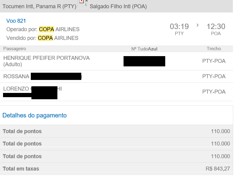 Compartilhando Emissões: Cidade do Panamá para Porto Alegre voando COPA Airlines em executiva