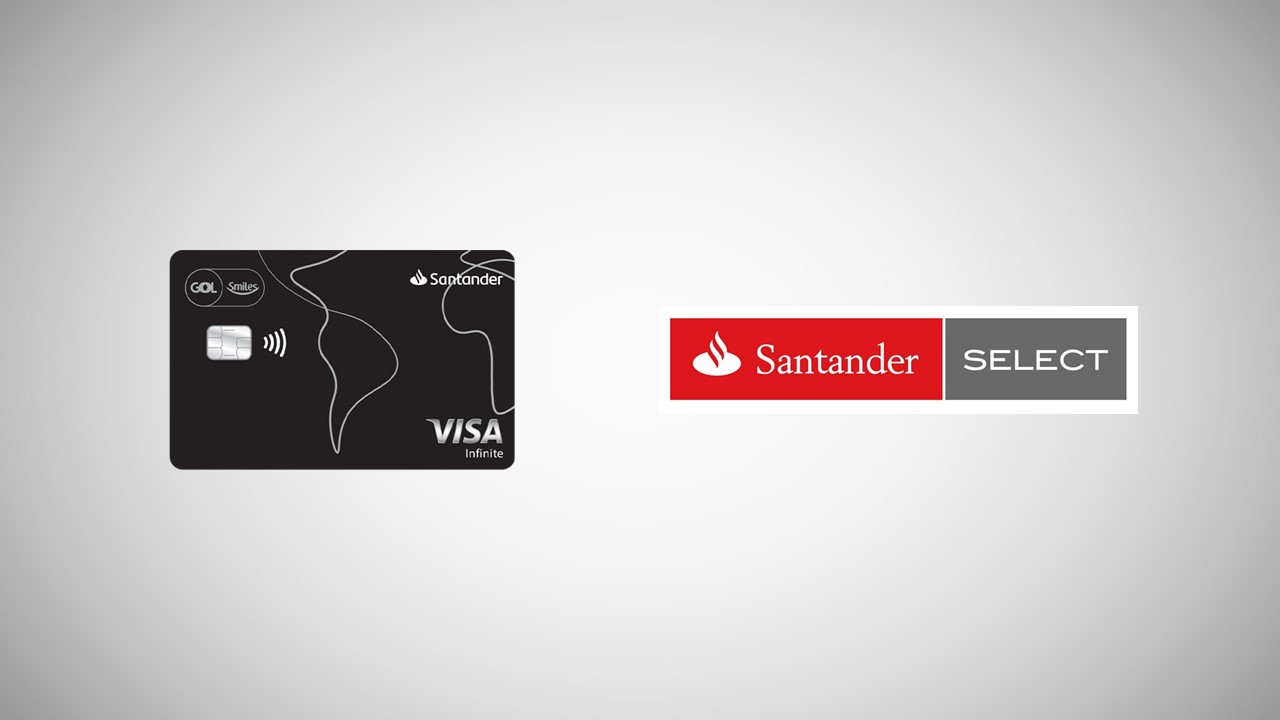 Seja Santander Select e ganhe 20 mil milhas ao solicitar o GOL Smiles Visa Infinite