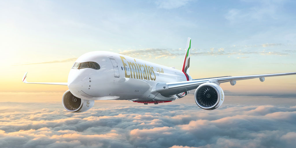 Confira as rotas dos novos Airbus A350-900 da Emirates