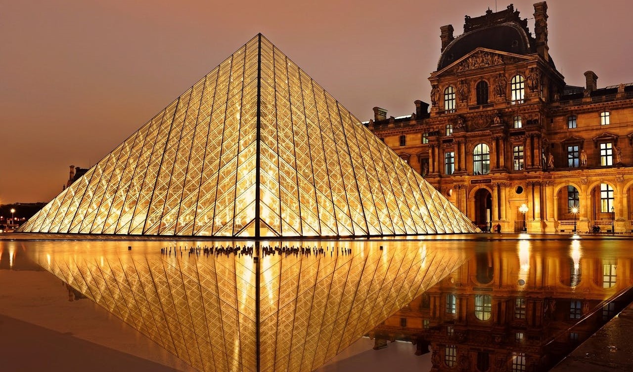 céu, água, arquitetura, outdoor, construção, noite, ponto de referência, reflexo, luz