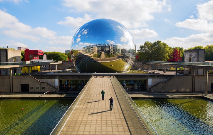 céu, outdoor, nuvem, árvore, esfera, construção, reflexo