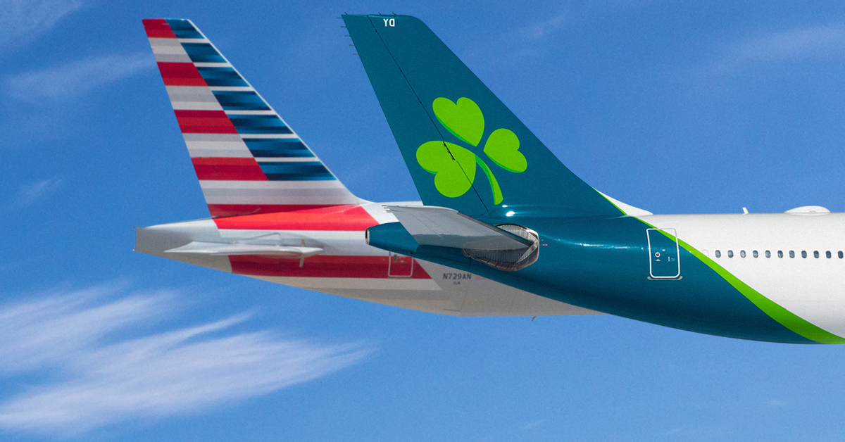 American Airlines e Aer Lingus avançam em parceria com benefícios para passageiros