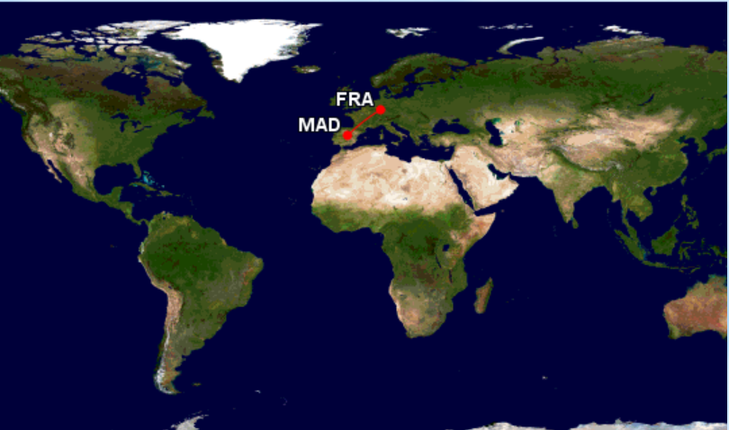 Compartilhando Emissões: Madri para Frankfurt com a Iberia por apenas 4.125 avios