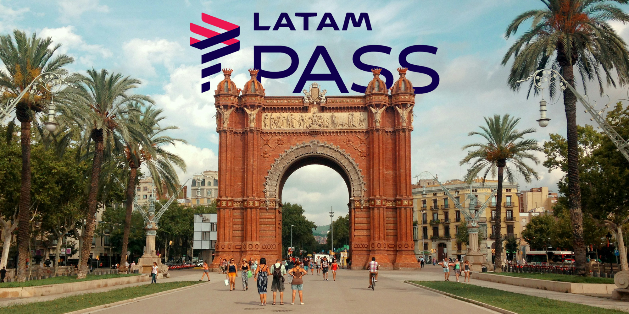 outdoor, árvore, céu, palmeira, construção, nuvem, arco, Arecales, Arco triunfal, palma, ponto de referência, cidade, pessoas, placa, rua