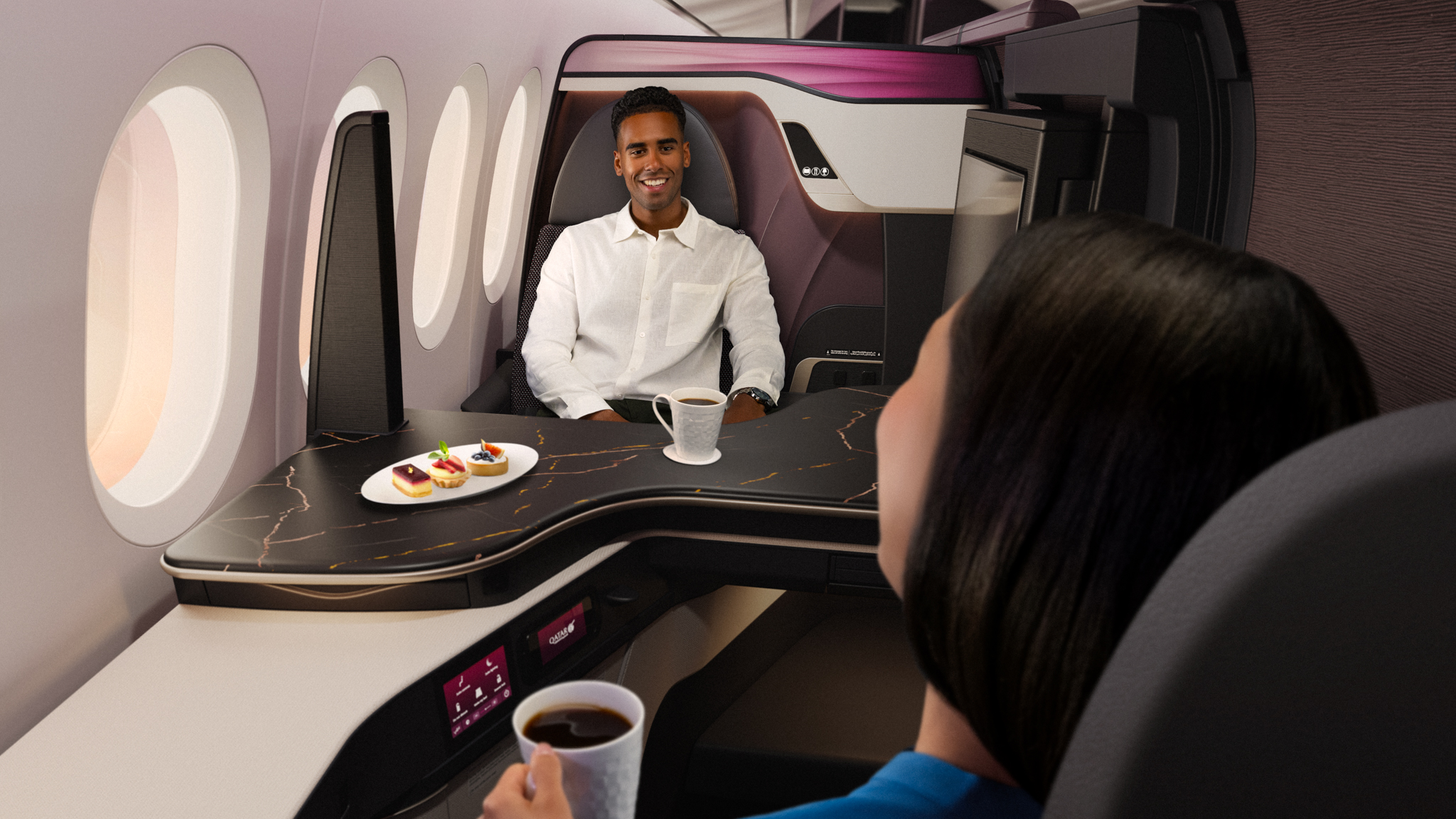 Qatar Airways apresenta a classe executiva mais futurista do mundo