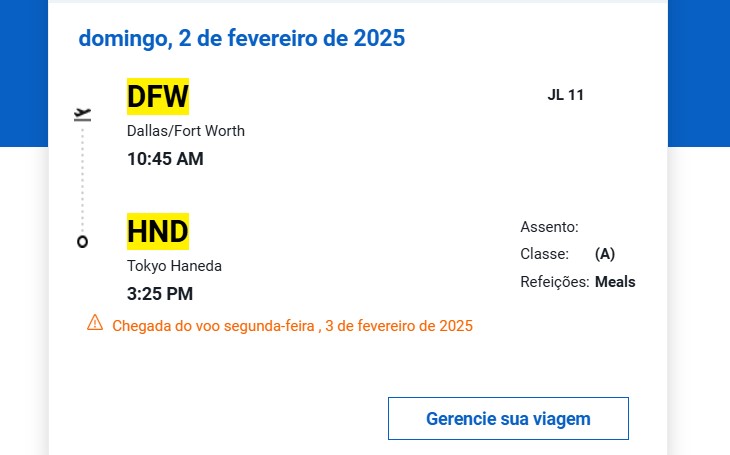 Compartilhando Emissões - Dallas para Tóquio voando na nova primeira classe da Japan Airlines