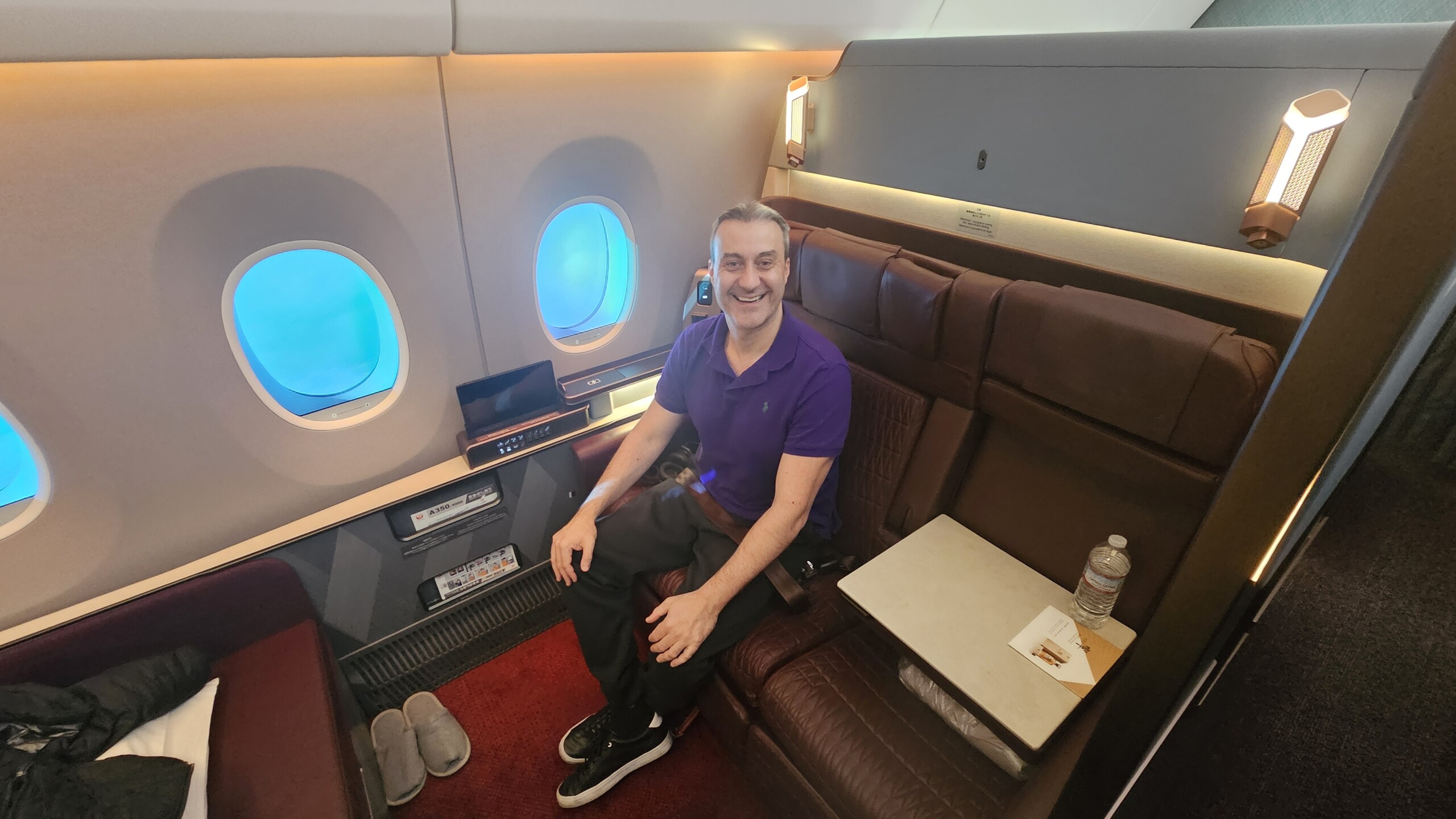 Compartilhando Emissões - Dallas para Tóquio voando na nova primeira classe da Japan Airlines