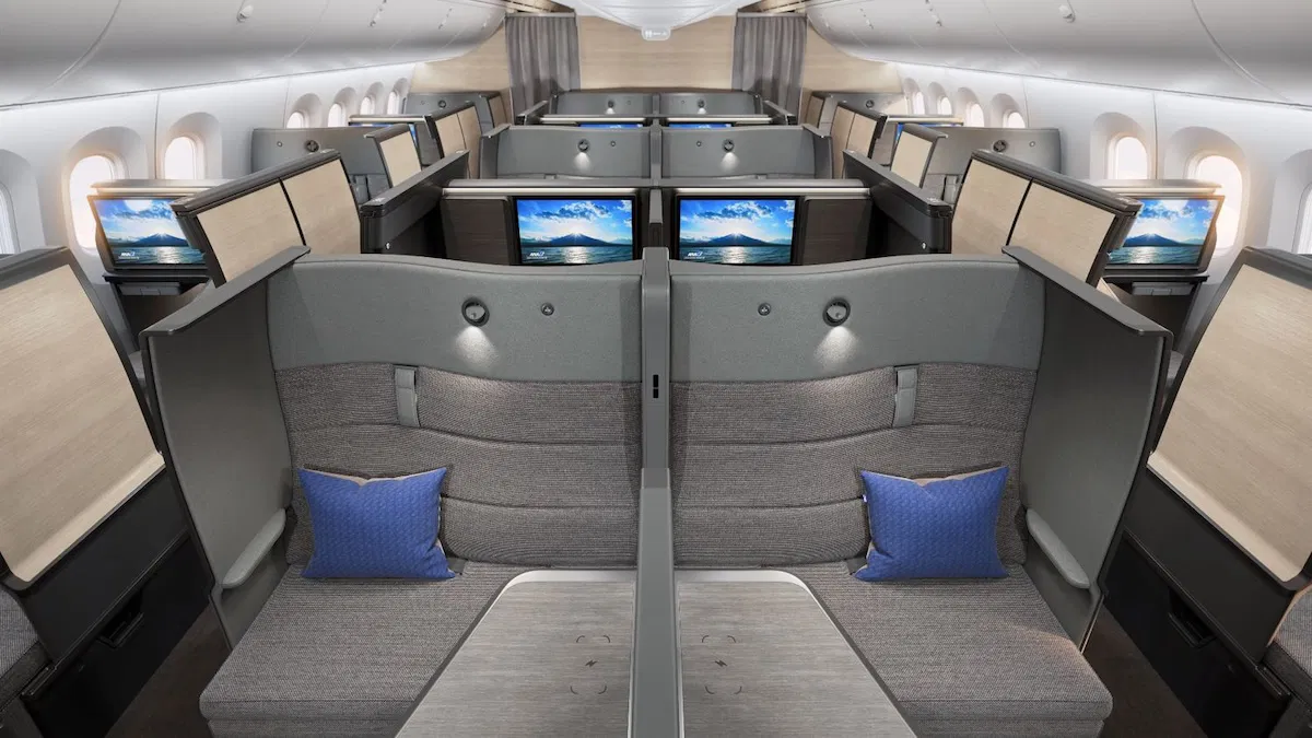 ANA divulga nova Classe Executiva The Room FX com assento sem reclinação