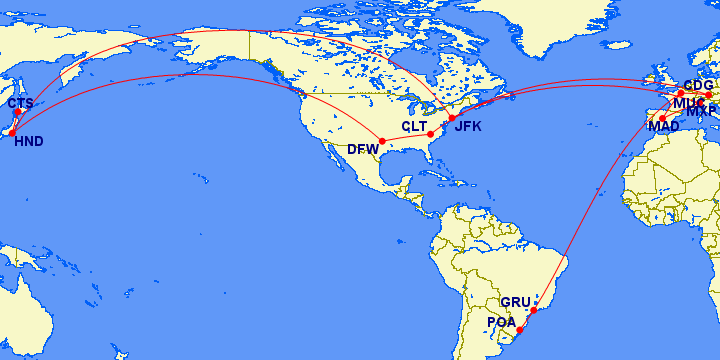 Compartilhando Emissões – 12 voos priorizando as melhores cabines de primeira classe