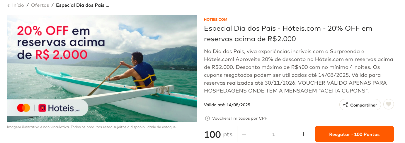 Mastercard Surpreenda e Hoteis.com