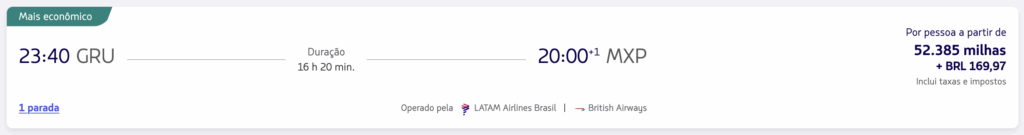 passagens para a europa com milhas latam pass