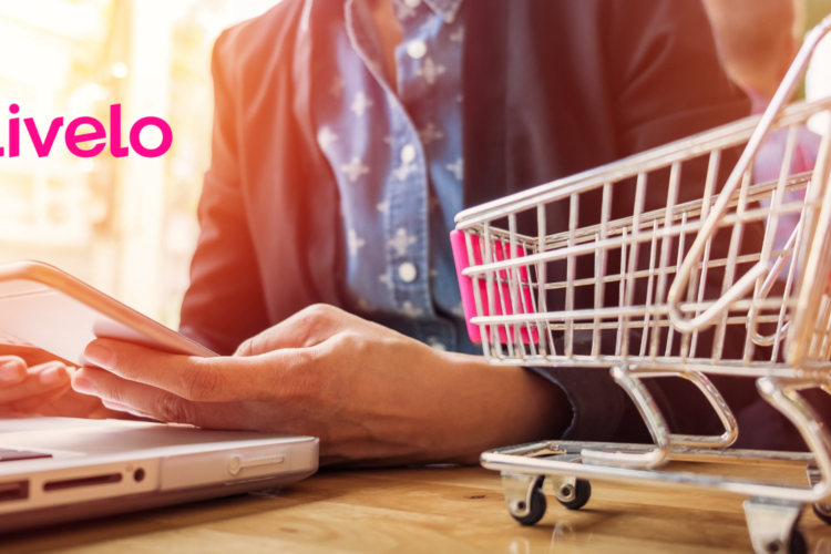 pessoa, carrinho de compras, interno, carrinho de mão