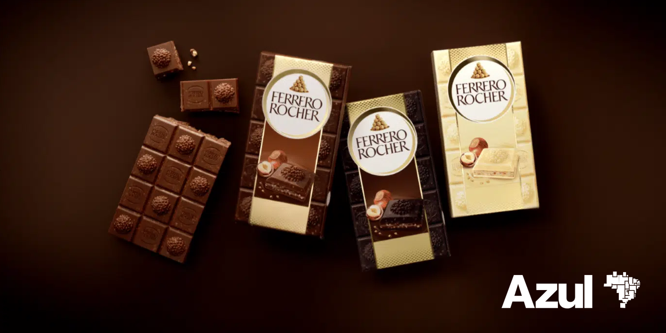 azulferrero azul chocolates ferrero rocher