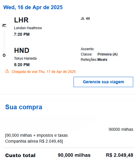 Compartilhando Emissões: Londres para Tóquio voando na nova primeira classe da JAL