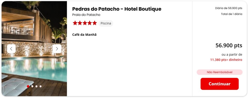 pedras do patacho esfera hoteis com pontos
