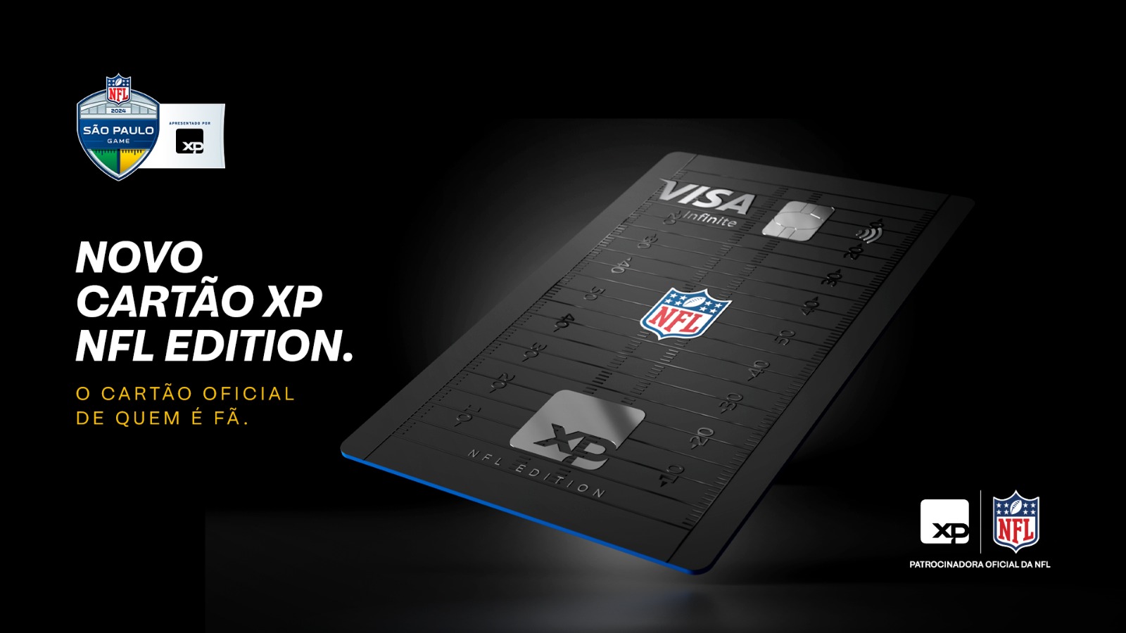 novo cartão XP NFL Edition XP lança Cartão Visa NFL Edition com design exclusivo