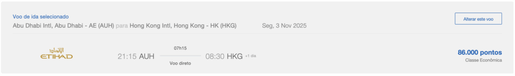 etihad desconto resgates milhas