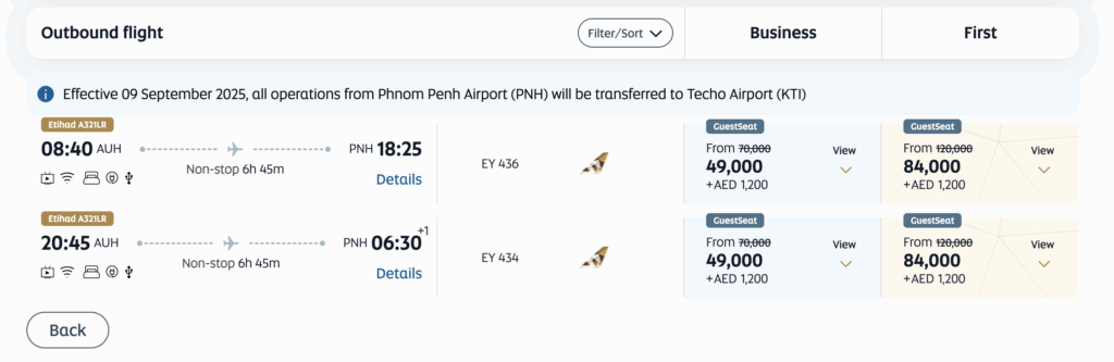 etihad desconto resgates milhas