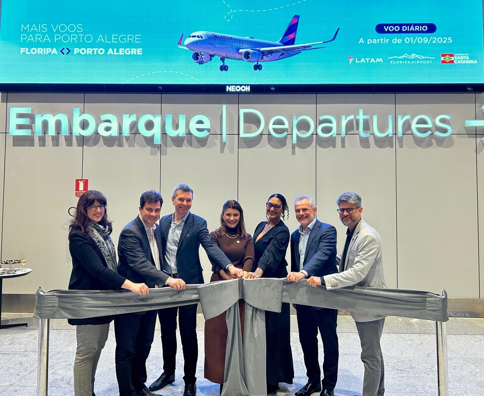 Voo inaugural Florianópolis FLN-POA LATAM_Divulgação